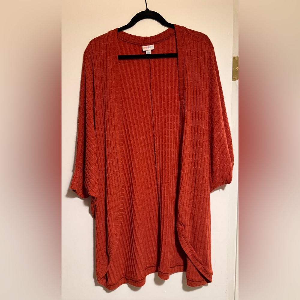 XL lularoe Kennedy orange cardigan
